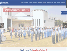 Tablet Screenshot of modernschoolgzb.com